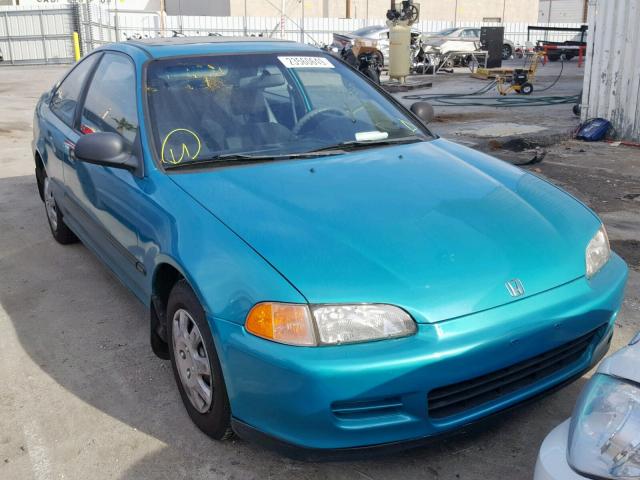 2HGEJ2225RH521528 - 1994 HONDA CIVIC DX GREEN photo 1