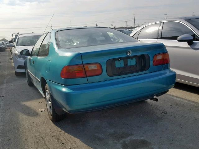 2HGEJ2225RH521528 - 1994 HONDA CIVIC DX GREEN photo 3