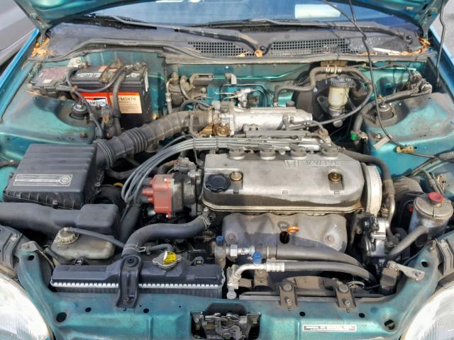 2HGEJ2225RH521528 - 1994 HONDA CIVIC DX GREEN photo 7