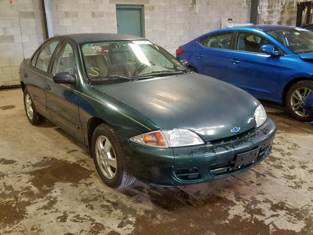 1G1JF524227355772 - 2002 CHEVROLET CAVALIER L GREEN photo 1