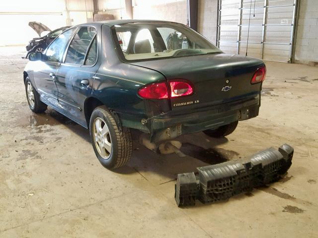 1G1JF524227355772 - 2002 CHEVROLET CAVALIER L GREEN photo 3