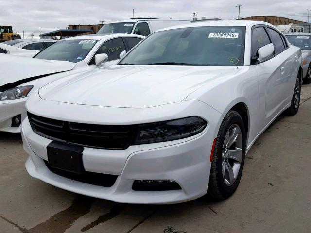 2C3CDXHGXGH339256 - 2016 DODGE CHARGER SX WHITE photo 2