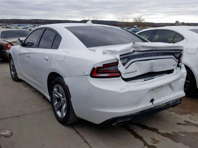 2C3CDXHGXGH339256 - 2016 DODGE CHARGER SX WHITE photo 3