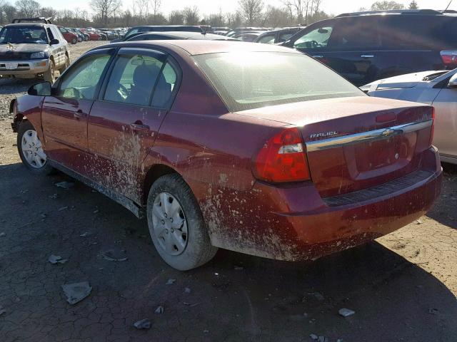 1G1ZS58F87F201748 - 2007 CHEVROLET MALIBU LS RED photo 3