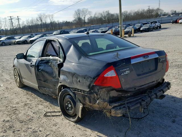 3FADP0L34AR127201 - 2010 FORD FUSION HYB BLACK photo 3