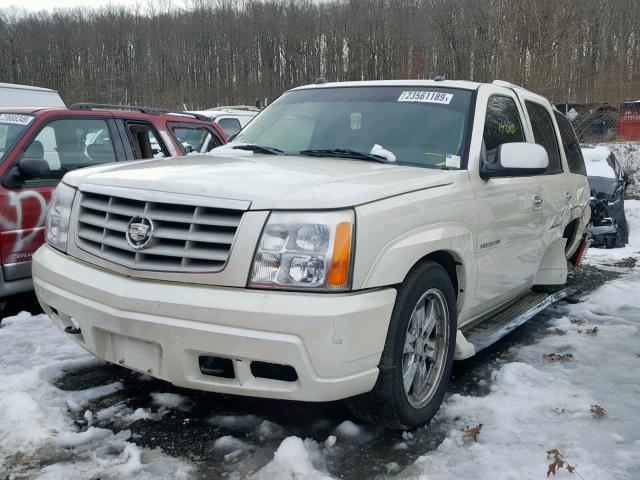 1GYEK63N95R231664 - 2005 CADILLAC ESCALADE L WHITE photo 2