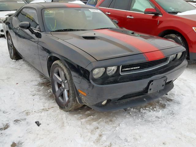 2C3CDYAG2CH243728 - 2012 DODGE CHALLENGER BLACK photo 1