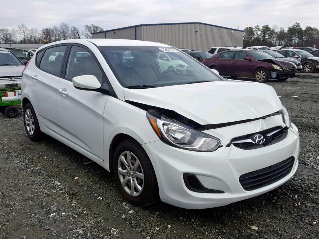 KMHCT5AE9EU173698 - 2014 HYUNDAI ACCENT GLS WHITE photo 1