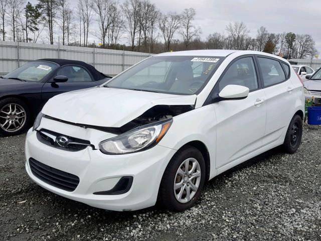 KMHCT5AE9EU173698 - 2014 HYUNDAI ACCENT GLS WHITE photo 2