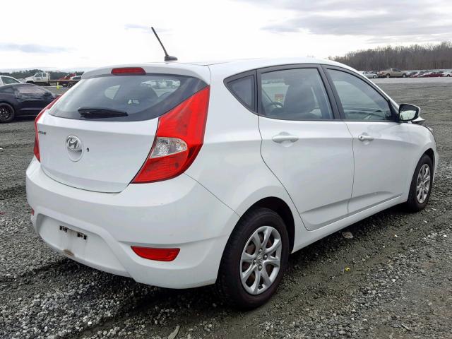 KMHCT5AE9EU173698 - 2014 HYUNDAI ACCENT GLS WHITE photo 4