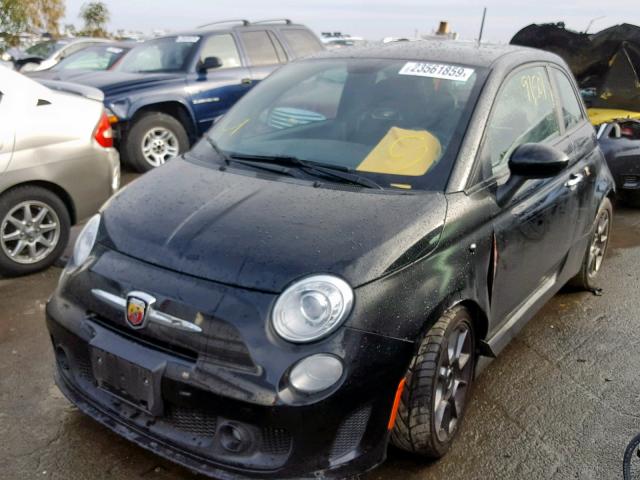 3C3CFFFH3ET294083 - 2014 FIAT 500 ABARTH BLACK photo 2