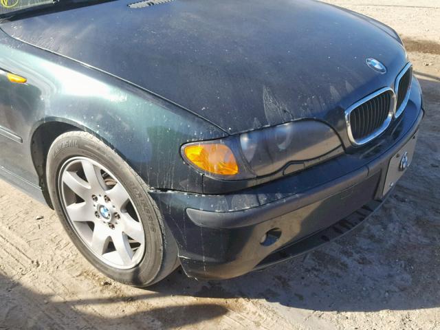 WBAET37484NJ43260 - 2004 BMW 325 I GREEN photo 9