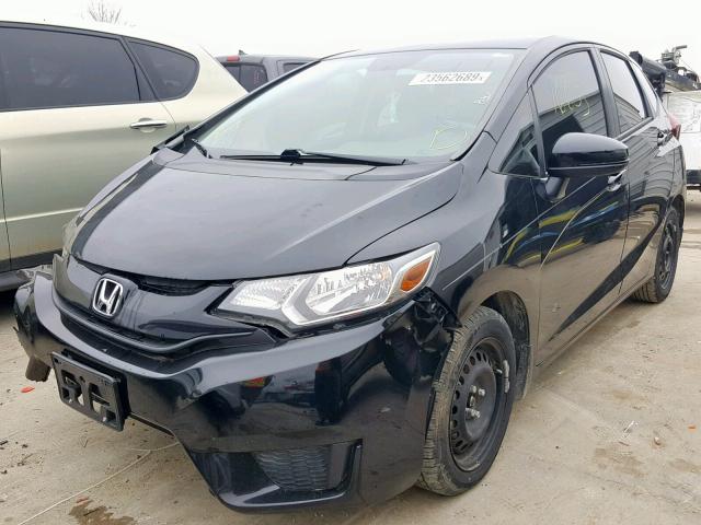 JHMGK5H55GX008486 - 2016 HONDA FIT LX BLACK photo 2