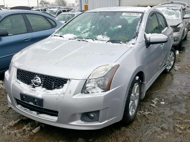 3N1AB6AP1BL619468 - 2011 NISSAN SENTRA 2.0 SILVER photo 2