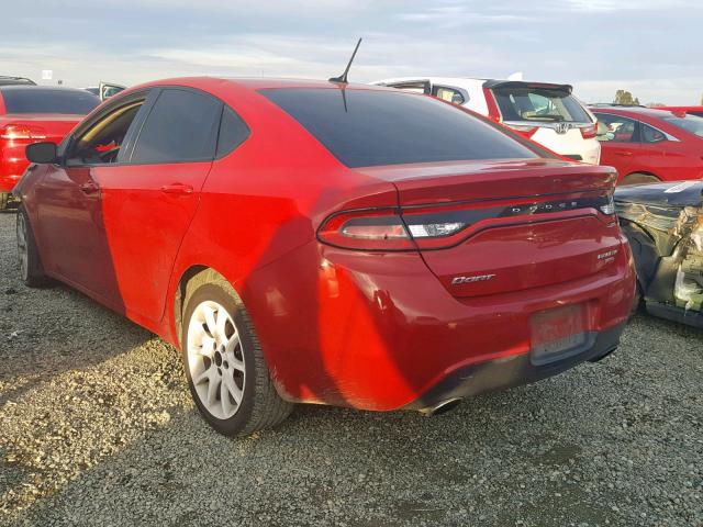 1C3CDFBH4DD641596 - 2013 DODGE DART SXT RED photo 3