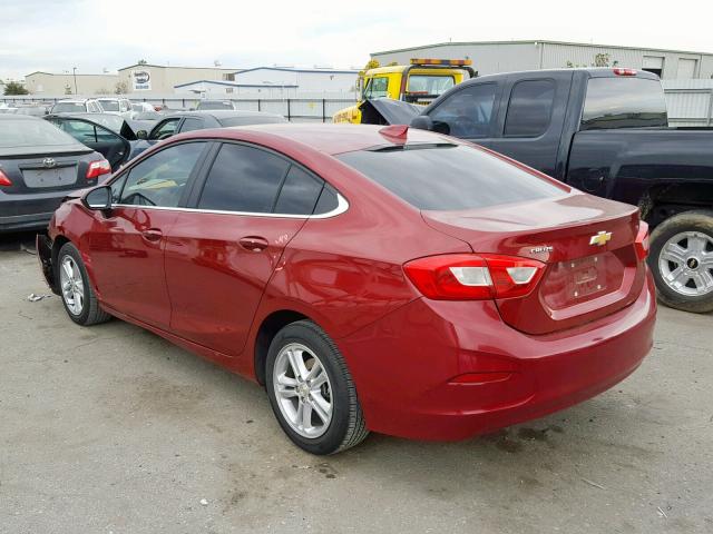 1G1BE5SM0H7170149 - 2017 CHEVROLET CRUZE LT RED photo 3