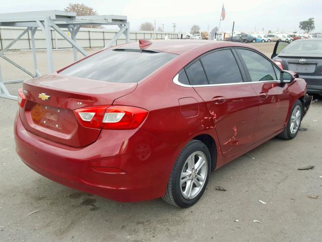 1G1BE5SM0H7170149 - 2017 CHEVROLET CRUZE LT RED photo 4