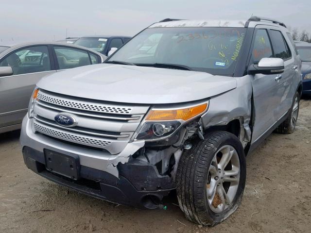 1FM5K7F82DGA70758 - 2013 FORD EXPLORER L SILVER photo 2