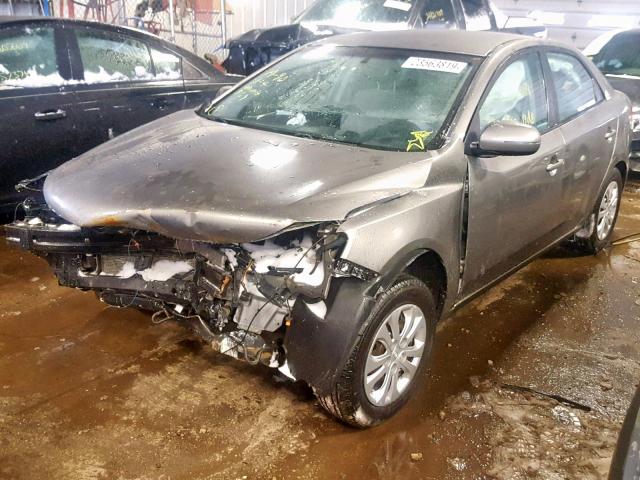 KNAFU4A25C5610888 - 2012 KIA FORTE EX SILVER photo 2