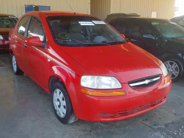 KL1TD52685B420771 - 2005 CHEVROLET AVEO BASE 红色 照片 1