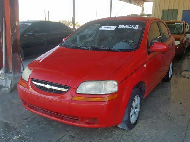 KL1TD52685B420771 - 2005 CHEVROLET AVEO BASE 红色 照片 2