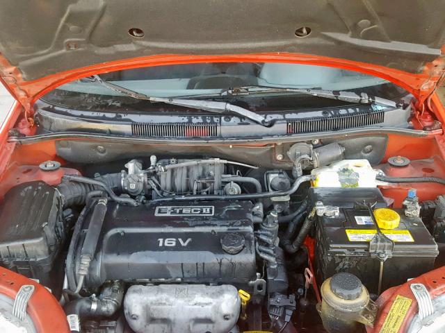 KL1TD52685B420771 - 2005 CHEVROLET AVEO BASE 红色 照片 7