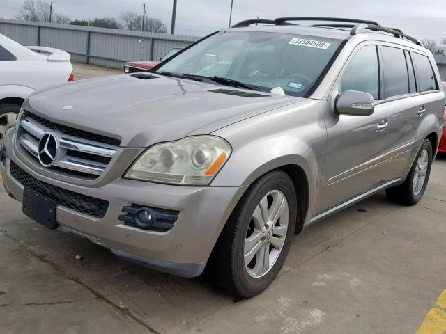 4JGBF71E87A149752 - 2007 MERCEDES-BENZ GL 450 4MA BEIGE photo 2