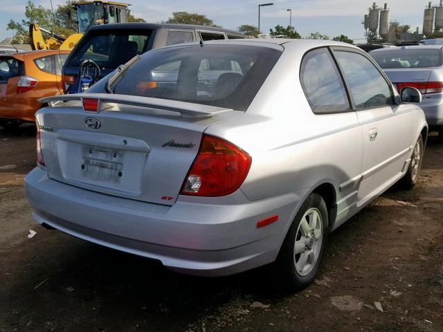 KMHCG35C53U275093 - 2003 HYUNDAI ACCENT GL SILVER photo 4