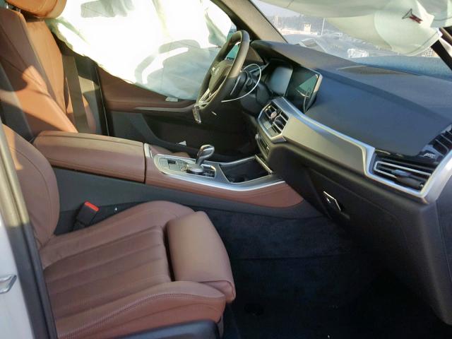 5UXCR6C53KLK87671 - 2019 BMW X5 XDRIVE4 WHITE photo 5