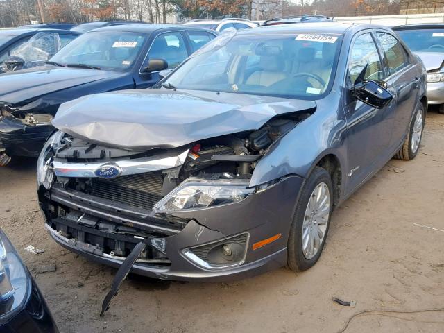 3FADP0L32AR380520 - 2010 FORD FUSION HYB GRAY photo 2