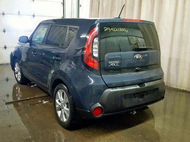 KNDJP3A56E7015175 - 2014 KIA SOUL + BLUE photo 3