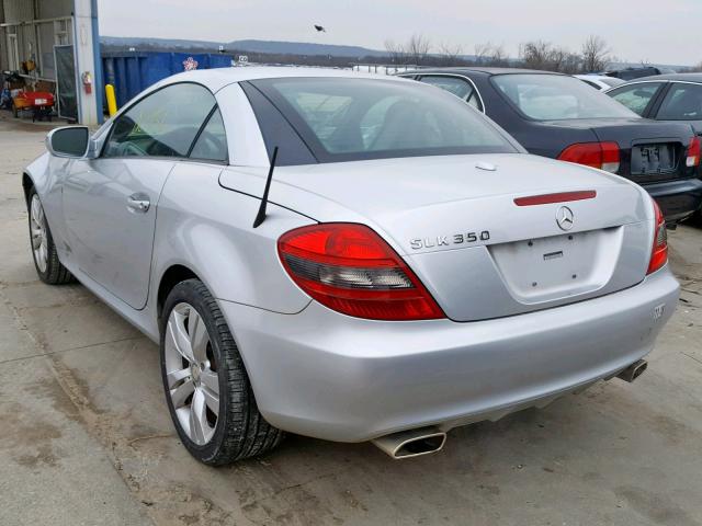 WDBWK58F79F191595 - 2009 MERCEDES-BENZ SLK 350 SILVER photo 3