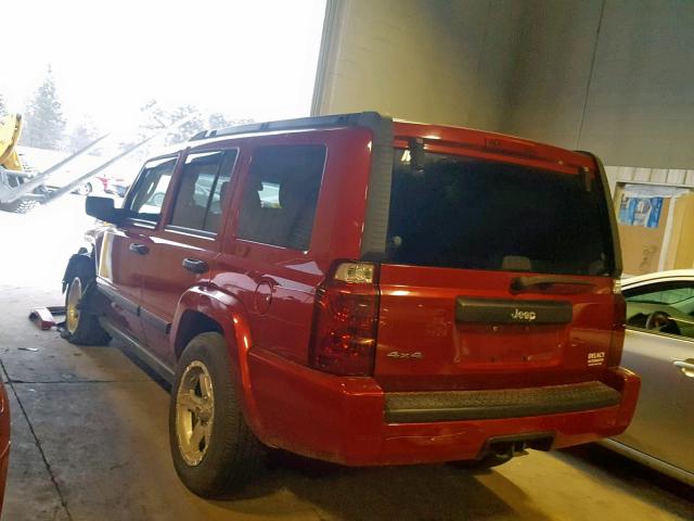 1J8HG48K46C330560 - 2006 JEEP COMMANDER RED photo 3