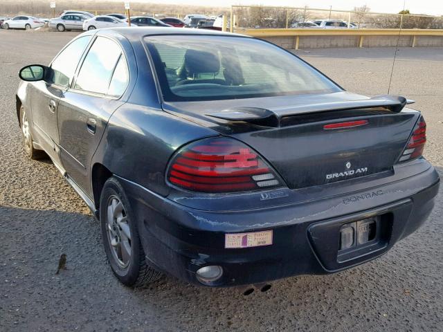 1G2NF52E43C254781 - 2003 PONTIAC GRAND AM S BLACK photo 3