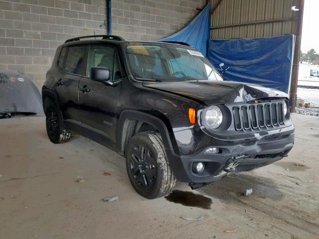 ZACCJBAB6JPH68468 - 2018 JEEP RENEGADE S შავი ფოტო 1
