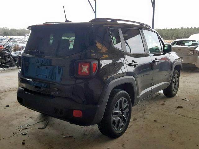 ZACCJBAB6JPH68468 - 2018 JEEP RENEGADE S შავი ფოტო 4