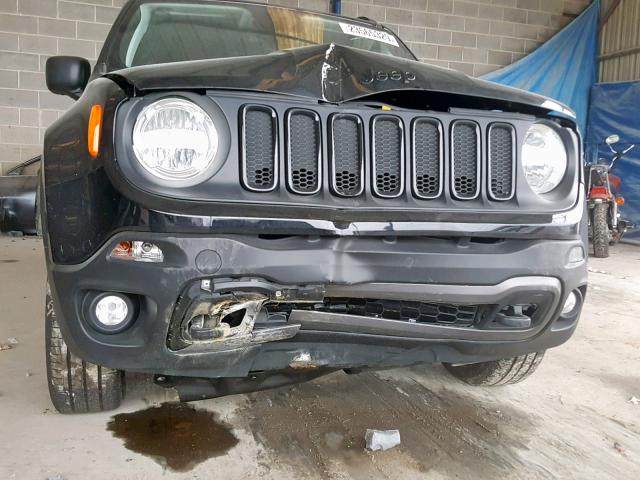 ZACCJBAB6JPH68468 - 2018 JEEP RENEGADE S შავი ფოტო 9