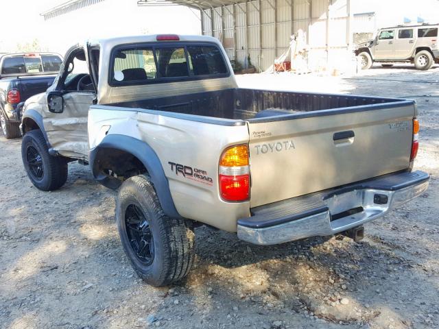 5TEWN72N44Z422615 - 2004 TOYOTA TACOMA XTR 金色 照片 3
