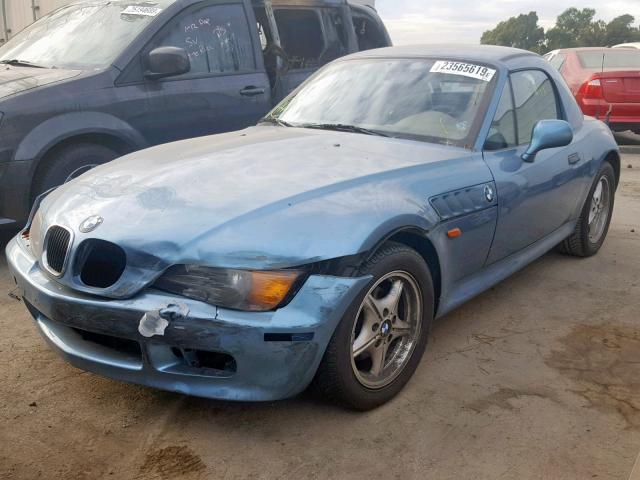 4USCH7339WLE09848 - 1998 BMW Z3 1.9 BLUE photo 2