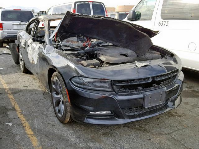 2C3CDXHG1FH800777 - 2015 DODGE CHARGER SX BLACK photo 1