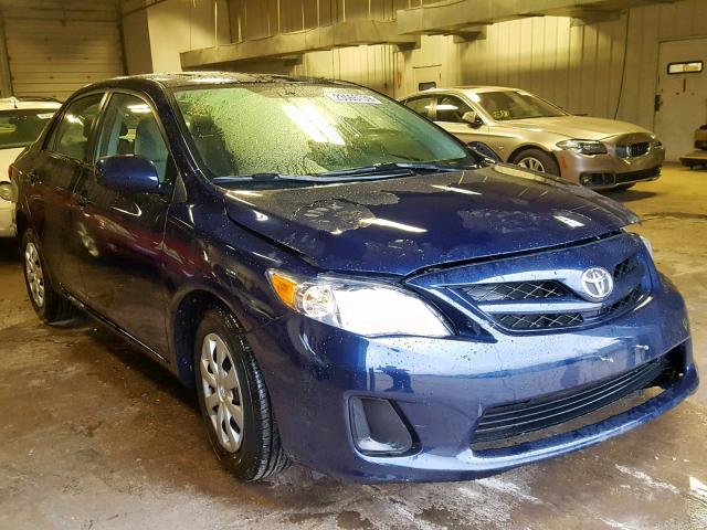 2T1BU4EE6BC539174 - 2011 TOYOTA COROLLA BA BLUE photo 1