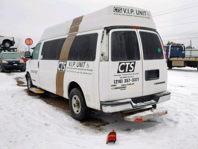 1GBZGZFG2B1133355 - 2011 CHEVROLET EXPRESS Ақ фото 3