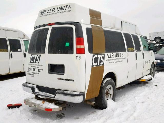 1GBZGZFG2B1133355 - 2011 CHEVROLET EXPRESS Ақ фото 4