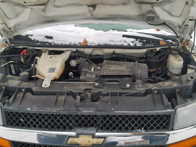 1GBZGZFG2B1133355 - 2011 CHEVROLET EXPRESS Ақ фото 7