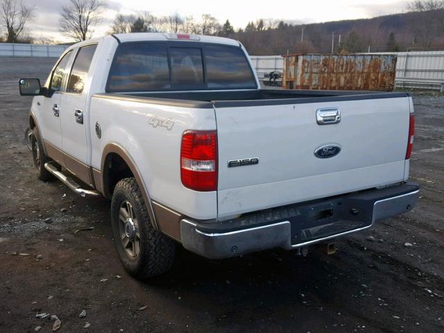 1FTPW14595KE56776 - 2005 FORD F150 SUPER WHITE photo 3