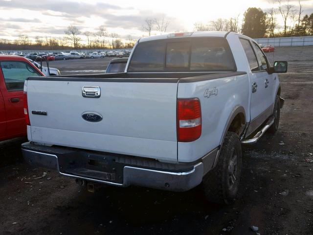 1FTPW14595KE56776 - 2005 FORD F150 SUPER WHITE photo 4