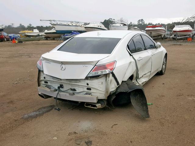 19UUA86529A024969 - 2009 ACURA TL WHITE photo 4