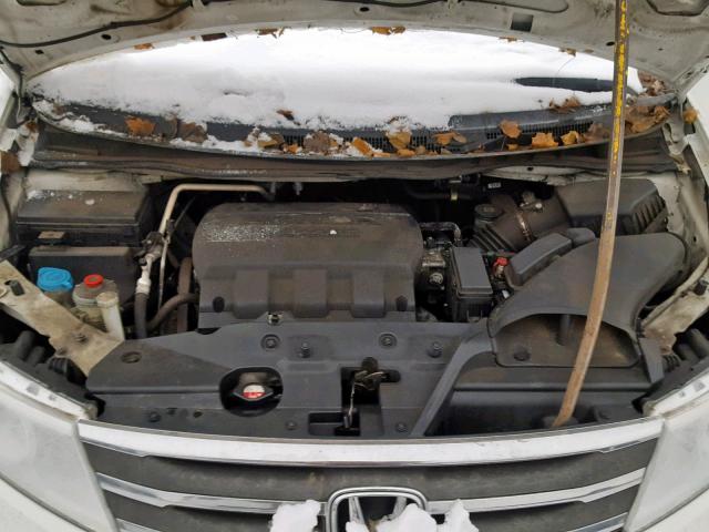 5FNRL5H22DB090146 - 2013 HONDA ODYSSEY LX თეთრი ფოტო 7