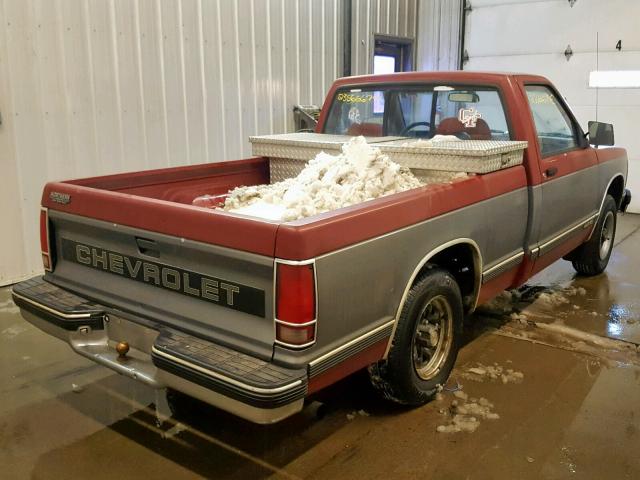 1GCCS14R4N8191842 - 1992 CHEVROLET S TRUCK S1 TWO TONE photo 4