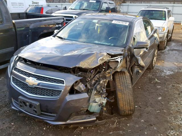 1G11C5SA1DF195780 - 2013 CHEVROLET MALIBU 1LT CHARCOAL photo 2